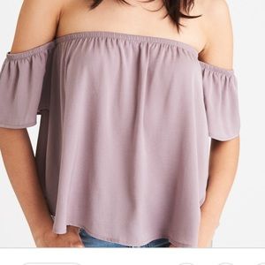 Off the shoulder silky top
